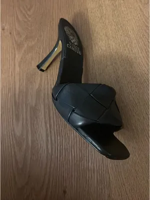 Vince Camuto Heels Leather Black 6.5 thumbnail 4