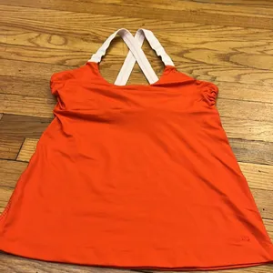 ‎Patagonia Orange Pink Crisscross Back Workout Tank Top M thumbnail 5