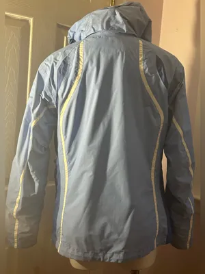 COLUMBIA Vintage Ttanium Interchange Blue Waterproof Hooded Ski Jacket Sz L thumbnail 3