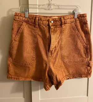 Universal Thread Rust Brown High Waisted Jean Shorts thumbnail 1