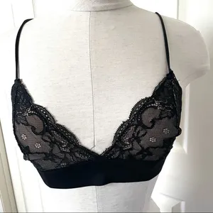 Pure water black lace bra thumbnail 1