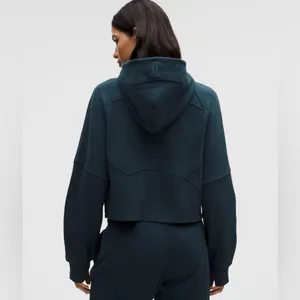 Lululemon NWT Scuba Oversized Half Zip Hoodie Indochine Blue Gold Size M/L thumbnail 2