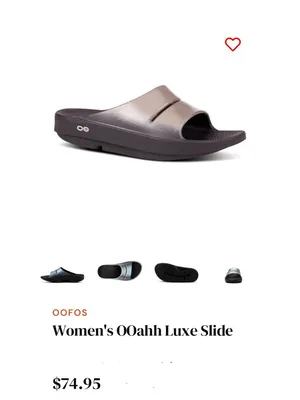 NWOT OOFOS OOaah Luxe Slide Sandals Latte Size 10 thumbnail 9
