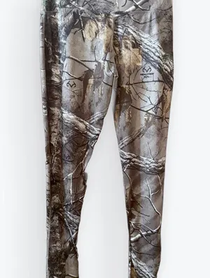 Woman’s Houston Texans Realtree Brown Camouflage Leggings thumbnail 2