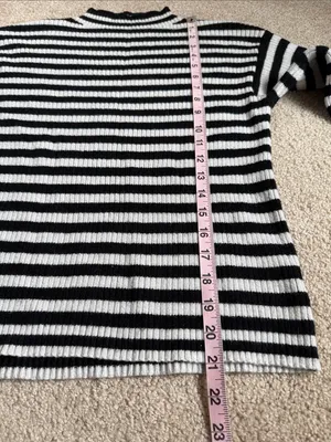 Anthropology Line & Dot Sydney Balloon Sleeve Striped Sweater. Size XS thumbnail 7