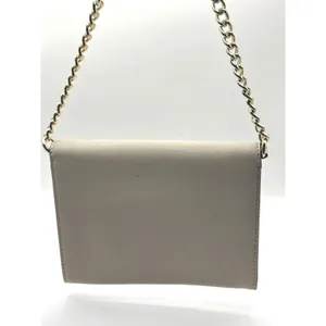 Kate‎ Spade New York Envelope Crossbody Bag Beige Saffiano Leather Gold Chain thumbnail 7