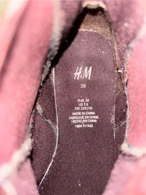 H&M Women’s Slip-On Sneakers in Burgundy/Maroon thumbnail 4