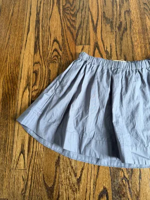 Free People Free-est Collection Mini Skirt 100% Cotton Gray Boho Beach Prairie thumbnail 3