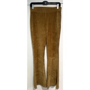 AERIE High Rise Velvety Ribbed Bell Bottom Flare Pants Lounge Pants Size M thumbnail 3