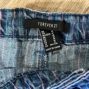 Forever 21 Rainbow Stripe Denim Mini Skirt thumbnail 4