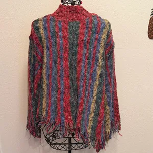 ⛽️⛽️⛽️BOGOHO⛽️⛽️⛽️POL Multicolor Striped Women's Sweater-size medium thumbnail 8