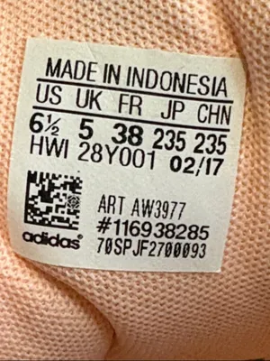 ADIDAS Neo Cloudfoam Size 6.5 Pink Blush Sneakers Shoes thumbnail 2