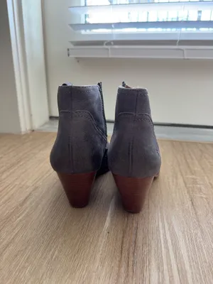 Frye Reina Jeans Western Ankle Bootie Boot Nubuck Leather thumbnail 4
