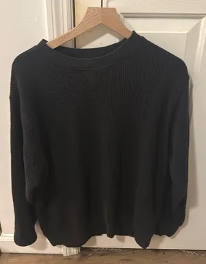Aerie Sweatshirt Oversized Crewneck Waffle thumbnail 1