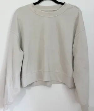 Lululemon Softstreme Perfectly Oversized Cropped Crew size 8 thumbnail 1