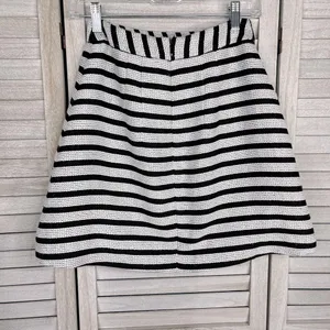 EXPRESS Knit Skirt Set Black & White Stripes Tank & Mini Skirt-2/Small thumbnail 5