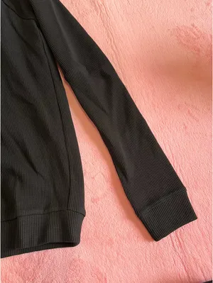 TLF waffle knit crewneck Black thumbnail 4
