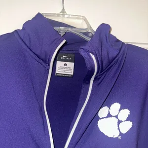 Clemson women’s purple half zip - Nike- Size Large thumbnail 2