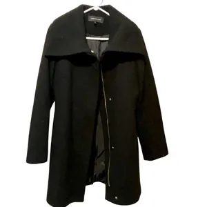 Jones New York Black Trench Winter Coat thumbnail 2