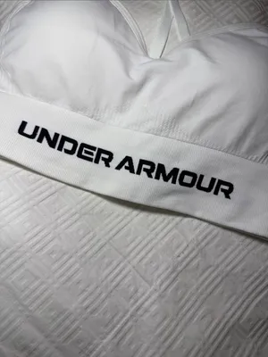 Under Armour White Seamless Sports Bra thumbnail 4