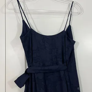 Anthropologie Hutch XS Navy Blue Alden Wrap Lace Floral Maxi Dress thumbnail 11