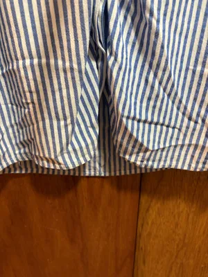 Lulus Lifestyle Blue and White Striped Long Sleeve Shirt Dress thumbnail 10