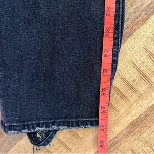 Abercrombie & Fitch‎ Ankle Straight Jeans 27 4 Ultra High Rise Black Distressed thumbnail 13