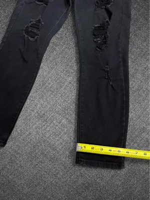 Black Distressed High Rise Jegging Jeans thumbnail 4