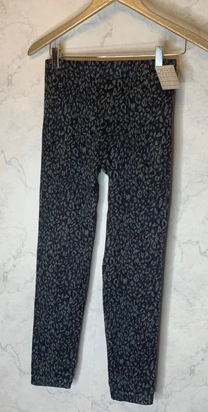 Spanx look at me now leggings indigo leopard thumbnail 1