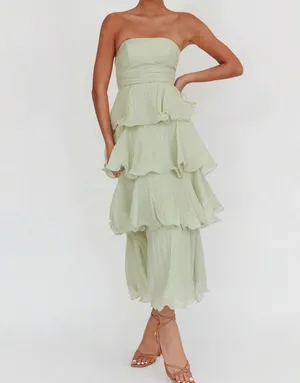SHEIN Ruffle Tube Top Dress thumbnail 2