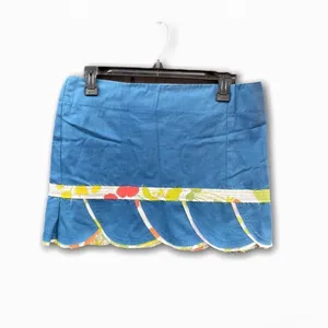 preloved Anthropologie‎ Mini Skirt Blue thumbnail 10