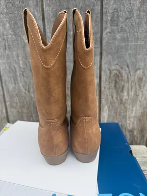 Arizona Maybrook Tan Brown Womans Western Cowboy Boots Size 7.5 Coatal Cowgirl thumbnail 5