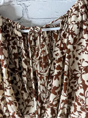 Matteau floral silk crop top size 2 Brown thumbnail 4