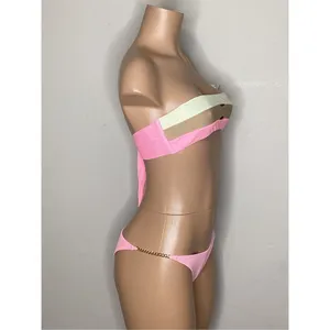New. L*SPACE and PQ pink bikini. Large. Retails $172 thumbnail 4