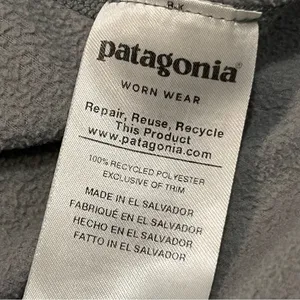 Patagonia Women’s Gray Micro D Quarter Zip Fleece Pullover size Medium thumbnail 6
