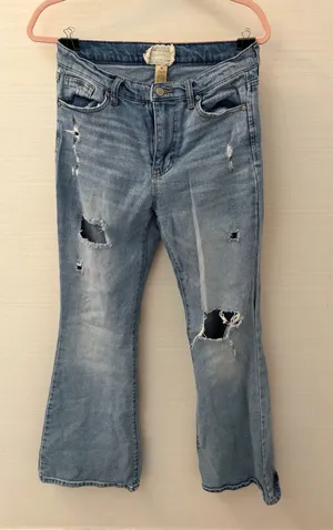 Altar'd State flared ripped jeans thumbnail 1