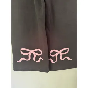 Edikted Bonney Bow Wide Leg Gray Sweatpants Women’s Size Medium thumbnail 6
