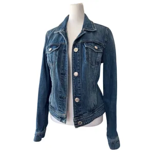 American Eagle 100% Cotton Medium Wash Denim Jacket thumbnail 3