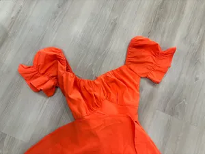 Orange dress/ romper thumbnail 3