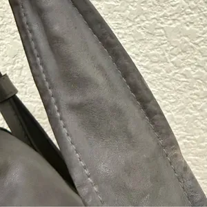 COACH 18287 Kristin Spectator Gray Leather w/ Croc Embossed Trims Handbag thumbnail 15