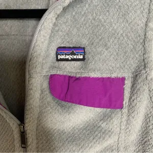 Patagonia re tool full‎ zip fleece vest jacket size medium women's thumbnail 2