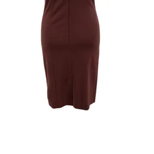 Ottod'Ame Cocoa Sheath Dress Pencil V-Neck Short Sleeve‎ Brown Size US 4 thumbnail 13
