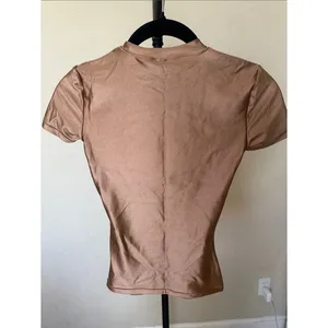 SKIMS T-shirt, Shine Spandex Tee, NWT, Sienna thumbnail 3