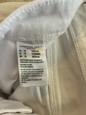 American Eagle White‎ Distressed Skinny Jeans thumbnail 6