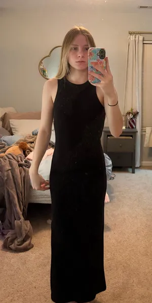 Old Navy Black Dress Long thumbnail 1
