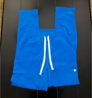 FIGS High Waisted Yola Scrub Pants XS (Royal Blue) thumbnail 2