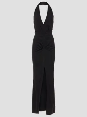 IRO Rubini Dress Black Halter Midi thumbnail 5
