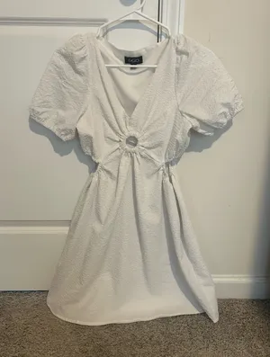 White flowy dress thumbnail 1