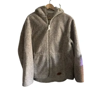 Woolrich soft sherpa hooded jacket beige size med thumbnail 2