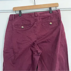 Dockers bootcut burgundy maroon dark red Y2K prep style khakis Women’s size 10 thumbnail 6